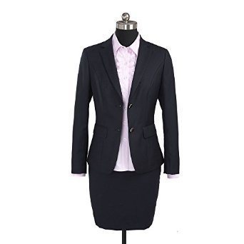 ZOBRA HY7001-2時尚職業套裙 經典黑色西服套裝，打造優雅職場風范